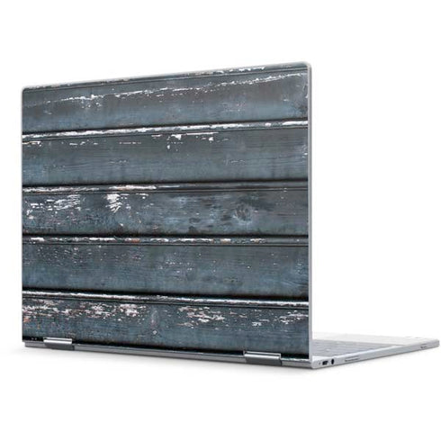 Chipped Blue Wood Pixelbook Skin